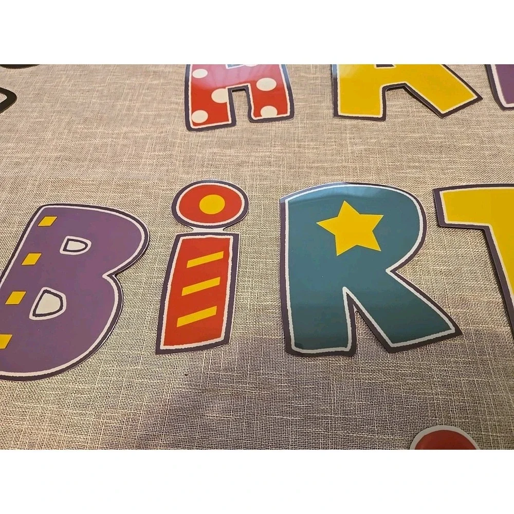 Happy Birthday Garage Door‎ Decoration Magnet Stickers Decals Refrigerator Large